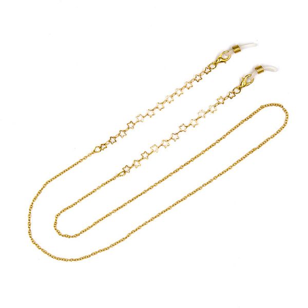 fashion eye chain jewelry hollow five-pointed star glasses chain hanging neck anti-glasses glasses accessories wholesale, Silver
fashion eye chain jewelry hollow five-pointed star glasses chain hanging neck anti-glasses glasses accessories wholesale, Silver