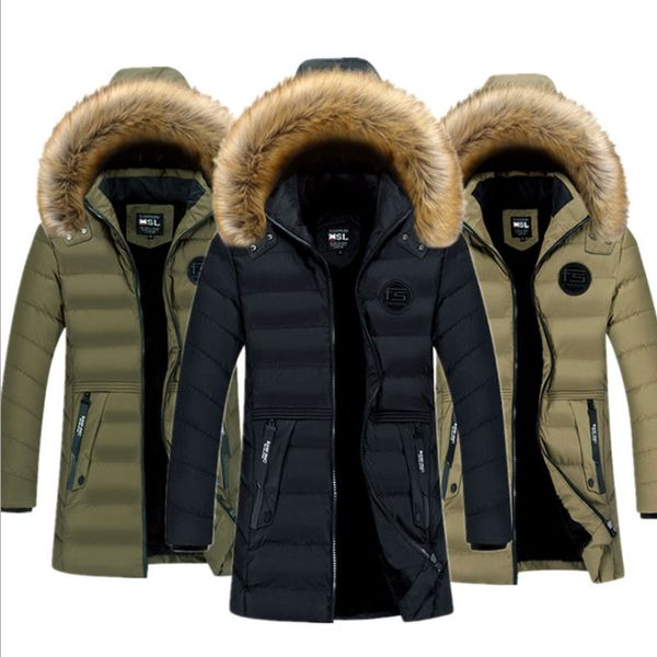european and american-style winter padded clothes young men's mid-length plus velvet thick cotton-padded clothes cotton, Black
european and american-style winter padded clothes young men's mid-length plus velvet thick cotton-padded clothes cotton, Black