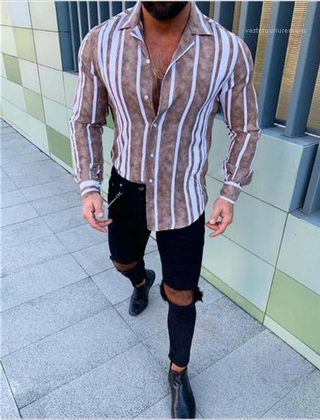 lapel neck long sleeved shirts fashion street style slim cool button shirts mens designer striped printed shirts casual, White;black
lapel neck long sleeved shirts fashion street style slim cool button shirts mens designer striped printed shirts casual, White;black