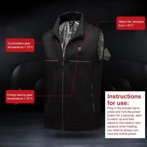 outdoor t-shirts 2021 men women usb winter infrared heating vest interface electric thermal heated clothing for sports hiking, Gray;blue
outdoor t-shirts 2021 men women usb winter infrared heating vest interface electric thermal heated clothing for sports hiking, Gray;blue