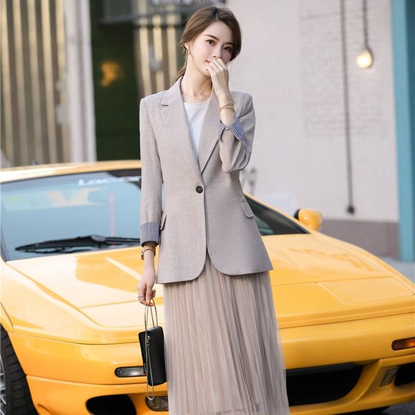spring women blazers and jackets apricot office ladies work wear uniforms clothes styles, White;black
spring women blazers and jackets apricot office ladies work wear uniforms clothes styles, White;black