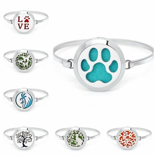 love dog cat footprint stainless steel bangle aroma locket essential oil diffuser locket bangle perfume 10pads, Black
love dog cat footprint stainless steel bangle aroma locket essential oil diffuser locket bangle perfume 10pads, Black