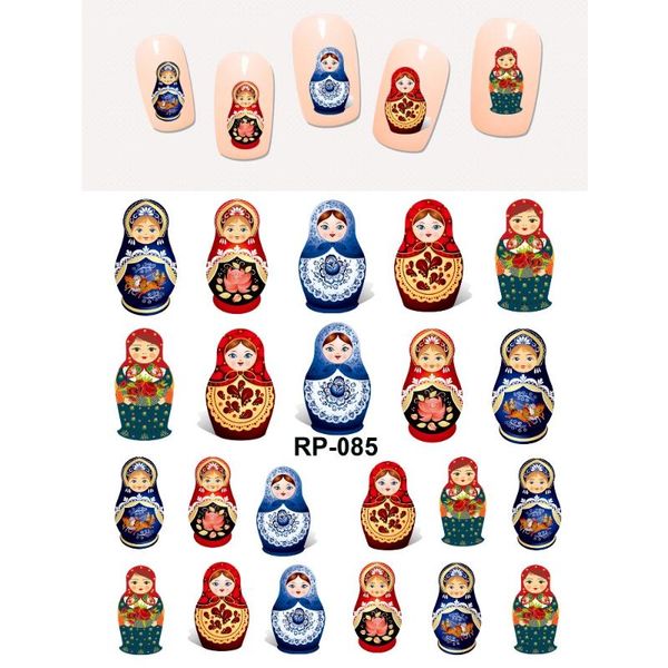 uprettego nail art beauty water decal slider nail sticker cartoon russian traditional native culture set dolls rp085-090, Black
uprettego nail art beauty water decal slider nail sticker cartoon russian traditional native culture set dolls rp085-090, Black