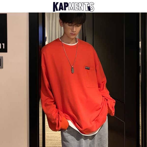 men's hoodies & sweatshirts kapments men harajuku solid loose 2021 man fashion pocket pullover couple oversize streetwear hip hop hoodi, Black
men's hoodies & sweatshirts kapments men harajuku solid loose 2021 man fashion pocket pullover couple oversize streetwear hip hop hoodi, Black