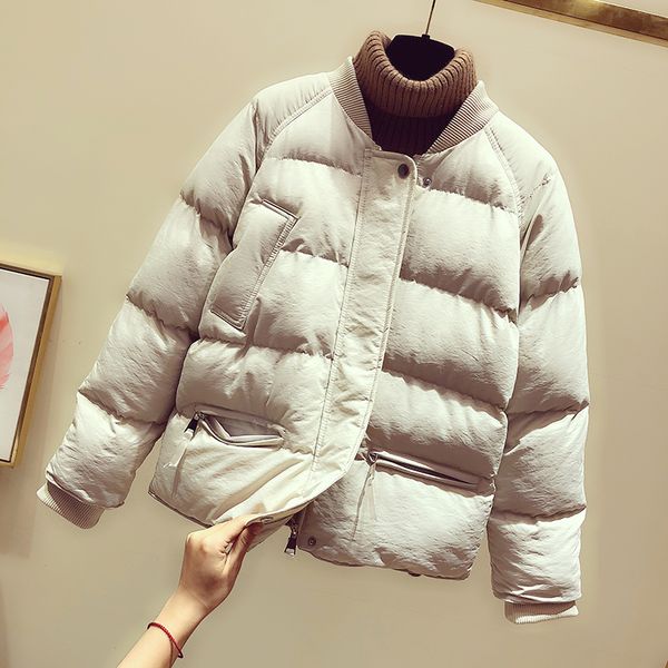 women's down & parkas 2021 autumn winter jacket women cotton coat female short slim parka, Black
women's down & parkas 2021 autumn winter jacket women cotton coat female short slim parka, Black