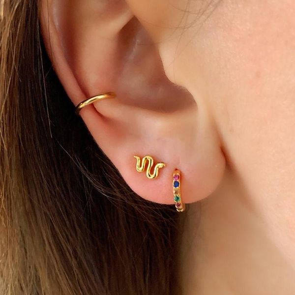 stud 2021 & fashion gold color mini 100% 925 sterling silver animal small snake earrings for women, Golden;silver
stud 2021 & fashion gold color mini 100% 925 sterling silver animal small snake earrings for women, Golden;silver