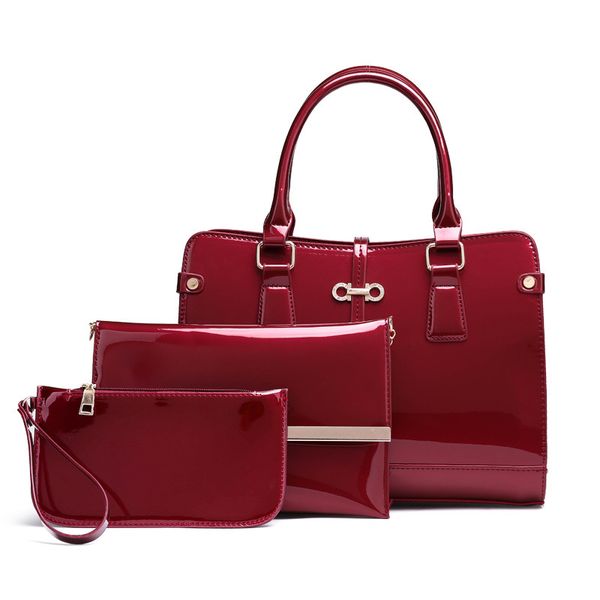fashion designer shoulder bags plain gloss patent leather handbags purse wallet 3 kits compsite bags set for women ladies
fashion designer shoulder bags plain gloss patent leather handbags purse wallet 3 kits compsite bags set for women ladies