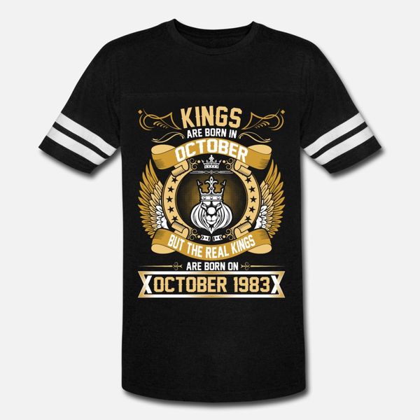 the real kings are born on october 1983 t shirt men designs short sleeve s-xxxl pictures interesting funny summer cool shirt
the real kings are born on october 1983 t shirt men designs short sleeve s-xxxl pictures interesting funny summer cool shirt