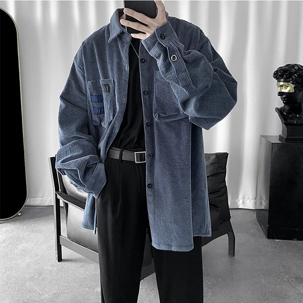 vintage corduroy men's autumn and winter all-around stickers korean loose fashion clothes kg-192, White;black
vintage corduroy men's autumn and winter all-around stickers korean loose fashion clothes kg-192, White;black