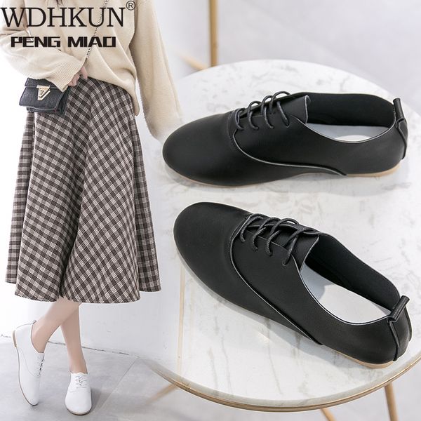 spring and summer white casual flat shoes female lace-up simple classic breathble pu shoes women sneakers zapatos de mujer, Black
spring and summer white casual flat shoes female lace-up simple classic breathble pu shoes women sneakers zapatos de mujer, Black