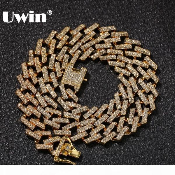 uwin drop shipping fashion iced prong cuban link chains necklaces 15mm mutil-colored blue black rhinestones hiphop jewelry mens t190907, Silver
uwin drop shipping fashion iced prong cuban link chains necklaces 15mm mutil-colored blue black rhinestones hiphop jewelry mens t190907, Silver