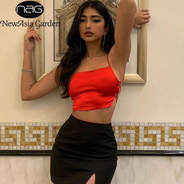 newasia double layer satin camis bustier backless spaghtetti strap crop women cropped vest 2020 streetwear mujer, White
newasia double layer satin camis bustier backless spaghtetti strap crop women cropped vest 2020 streetwear mujer, White