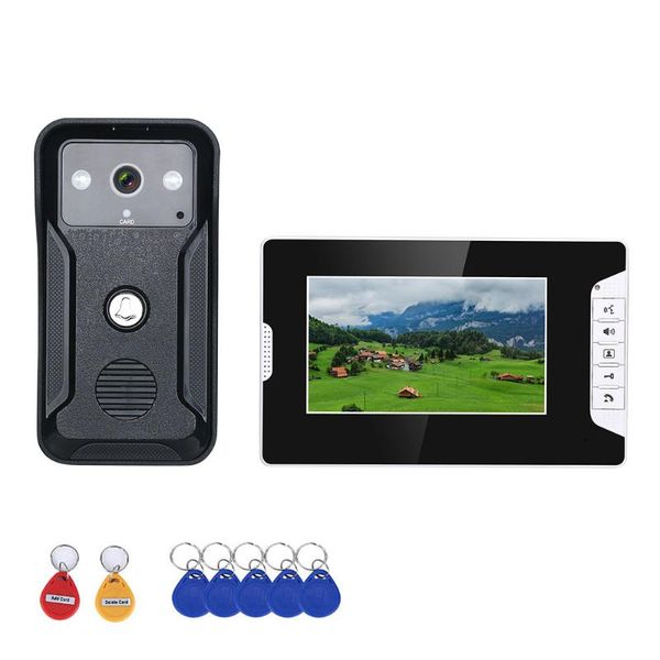 7inch wired color lcd video door phone intercom system 1000tvl rainproof ir camera unlock visual intercom doorbell
7inch wired color lcd video door phone intercom system 1000tvl rainproof ir camera unlock visual intercom doorbell