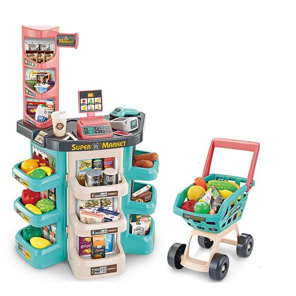 children supermarket play house toy children's luxury simulation supermarket cash register shopping cart combination set kid fun gift
children supermarket play house toy children's luxury simulation supermarket cash register shopping cart combination set kid fun gift
