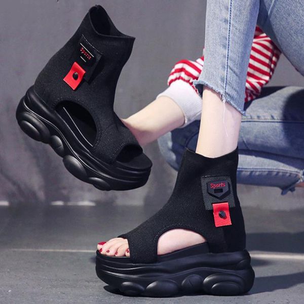new summer women sandals open toe wedges platform ladies shoes knitting lightweight sneakers sandals big size zapatos mujer, Black
new summer women sandals open toe wedges platform ladies shoes knitting lightweight sneakers sandals big size zapatos mujer, Black