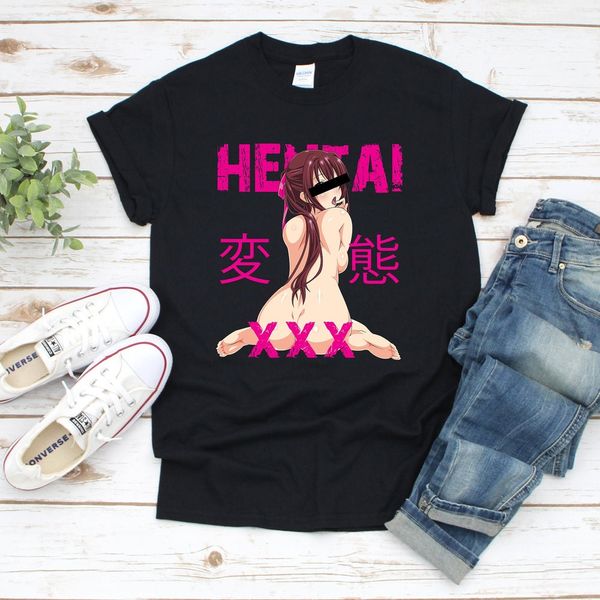 hentai shirt anime shirt retro waifu design fr otaku und japanische modeliebhaber kurzarm t shirt