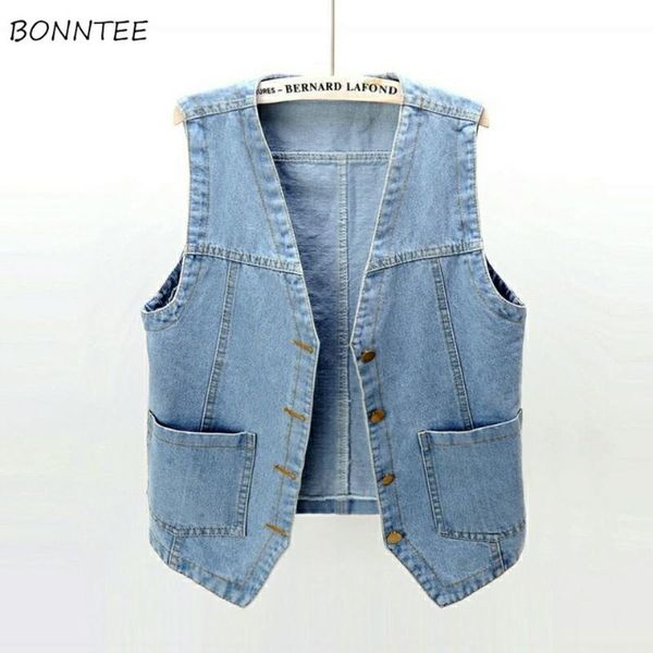 women's vests women spring summer all0match bf style sleeveless student teens cropped jacket denim chic basic simple womens outwear, Black;white
women's vests women spring summer all0match bf style sleeveless student teens cropped jacket denim chic basic simple womens outwear, Black;white