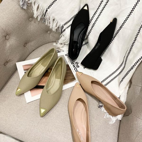 stretch fabric metal pointed toe flats shallow slip on casual women shoes comfy brief tender loafers fairy all match moccasins, Black
stretch fabric metal pointed toe flats shallow slip on casual women shoes comfy brief tender loafers fairy all match moccasins, Black