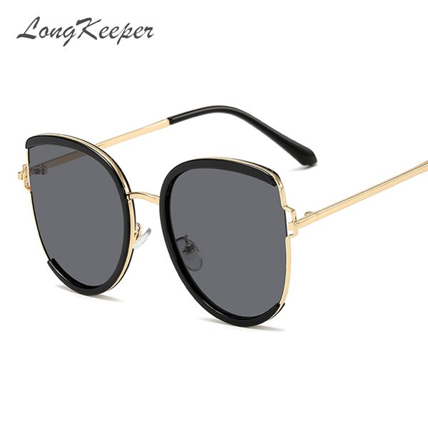 longkeeper grey pink sunglasses women vintage oversized cat eye sun glasses metal plastic eyewear uv400 gafas de sol mujer, White;black
longkeeper grey pink sunglasses women vintage oversized cat eye sun glasses metal plastic eyewear uv400 gafas de sol mujer, White;black