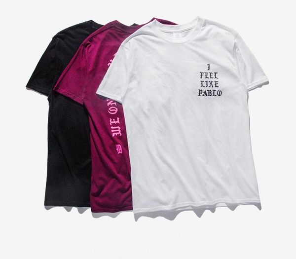 2017 mens t shirt season 3 i feel like pablo tee short sleeve o-neck t-shirt kanye west letter print sportwear, White;black
2017 mens t shirt season 3 i feel like pablo tee short sleeve o-neck t-shirt kanye west letter print sportwear, White;black