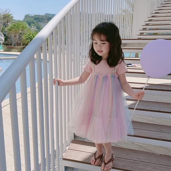 summer new arrival korean style knnited matching rainbow grenadine short sleeve princess sweet dress for cute baby girls, Red;yellow
summer new arrival korean style knnited matching rainbow grenadine short sleeve princess sweet dress for cute baby girls, Red;yellow