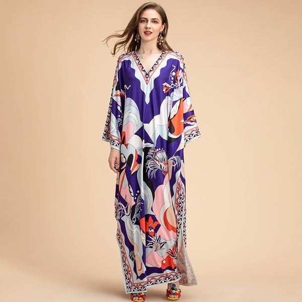 2020 fashion runway сыпучие maxi платья плюс размер женщин v шеи batwing рукавом печатный вязание упругие длинное платье, Black
2020 fashion runway сыпучие maxi платья плюс размер женщин v шеи batwing рукавом печатный вязание упругие длинное платье, Black