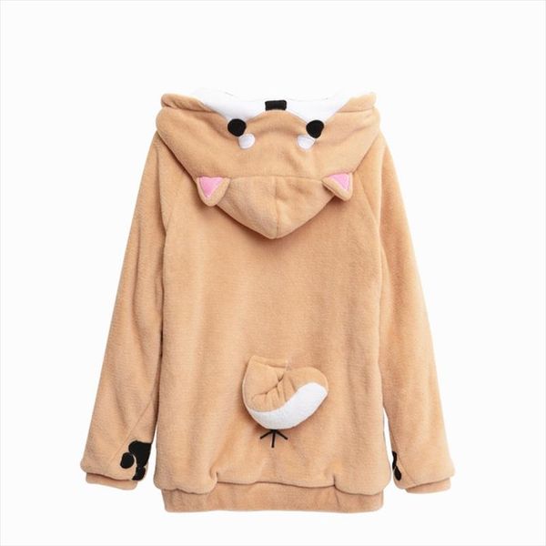 shiba inu doge kawaii lovely velvet long sleeved hooded plush coat cartoon anime style warm lady winter sweatshirt christmas, Black
shiba inu doge kawaii lovely velvet long sleeved hooded plush coat cartoon anime style warm lady winter sweatshirt christmas, Black