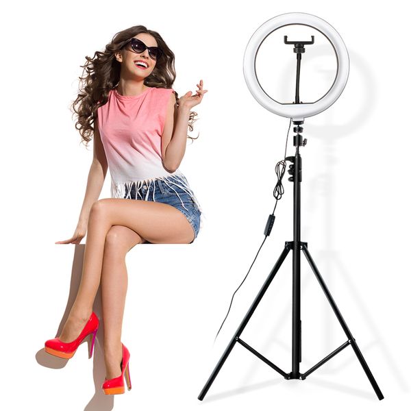 26cm/10inch video live light dimmable led selfie ring light pgraphy light ring lamp with 1.1m/2m tripod stand for youtube
26cm/10inch video live light dimmable led selfie ring light pgraphy light ring lamp with 1.1m/2m tripod stand for youtube