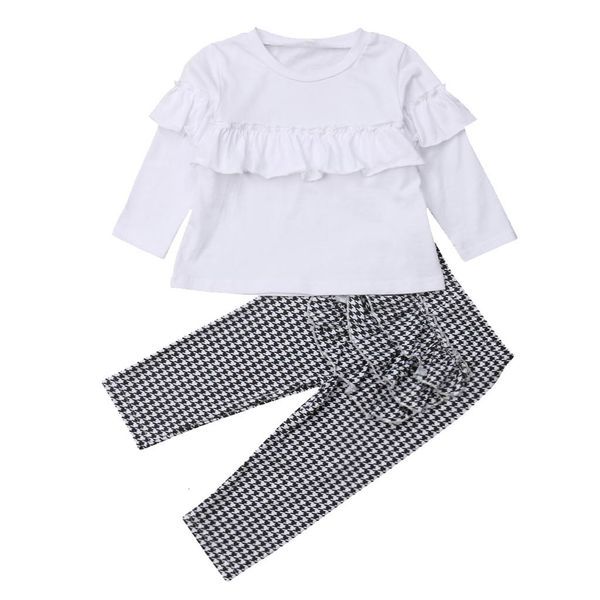 excelent lovely baby girls toddler baby long sleeve solid ruffle +pants outfit clothes set z0214, White
excelent lovely baby girls toddler baby long sleeve solid ruffle +pants outfit clothes set z0214, White