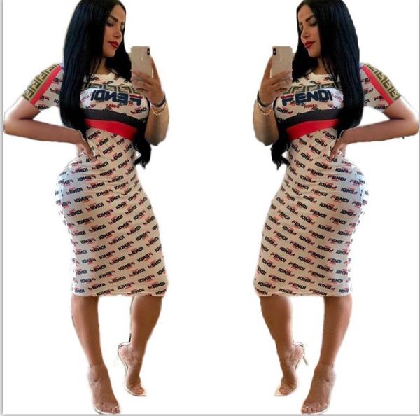 2020 women casual bodycon dress print midi dress summer fashion letter printed round collar short sleeve slim street party dresses white f8, Black;gray 
2020 women casual bodycon dress print midi dress summer fashion letter printed round collar short sleeve slim street party dresses white f8, Black;gray