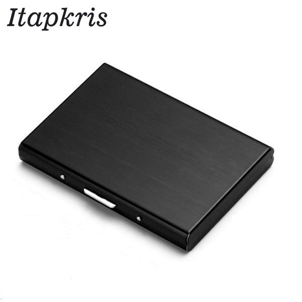 quality stainless steel credit card holder men slim anti protect travel id cardholder women rfid wallet metal case porte carte, Silver
quality stainless steel credit card holder men slim anti protect travel id cardholder women rfid wallet metal case porte carte, Silver