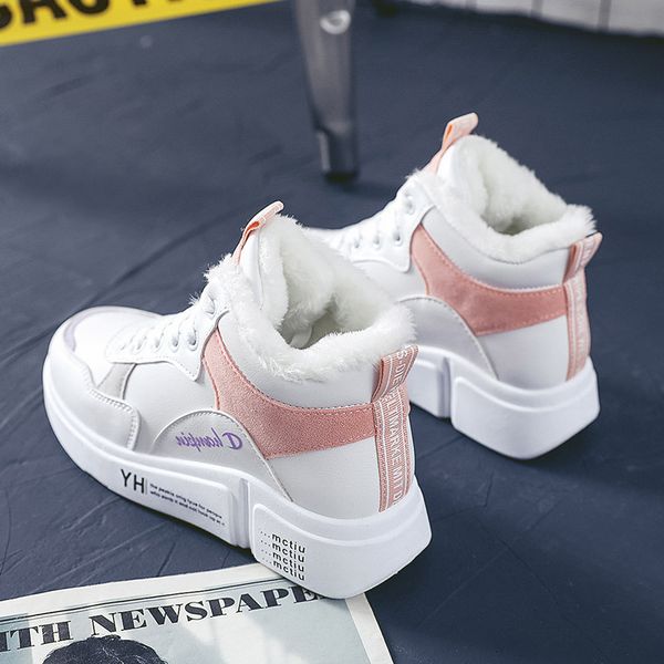 2020 white women sneakers autumn winter warm fur causal shoes flat plush shoes woman lace up canvas botas mujer, Black
2020 white women sneakers autumn winter warm fur causal shoes flat plush shoes woman lace up canvas botas mujer, Black