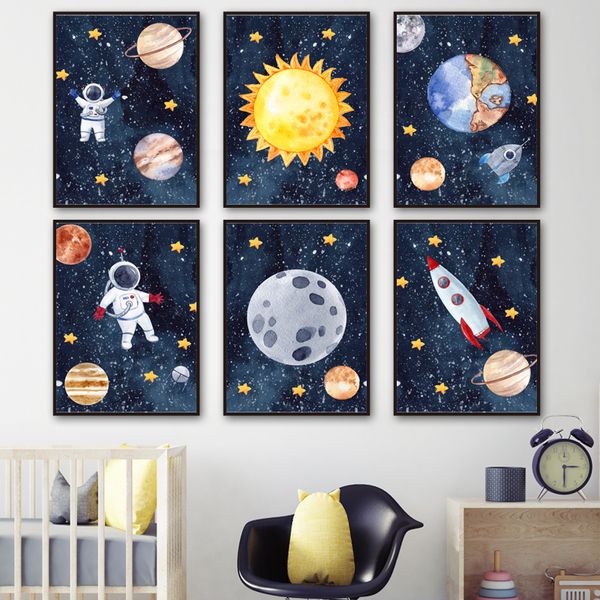 cartoon astronaut sun earth moon star rocket wall art canvas painting nordic posters and prints wall pictures kids room decor
cartoon astronaut sun earth moon star rocket wall art canvas painting nordic posters and prints wall pictures kids room decor