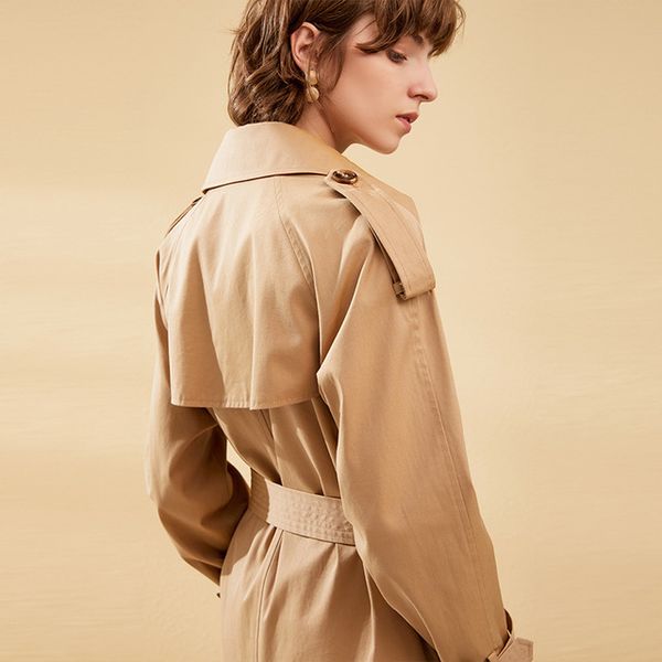 2020 new autumn winter long coat women fashion classic double breasted belt trench casual business outerwear, Tan;black
2020 new autumn winter long coat women fashion classic double breasted belt trench casual business outerwear, Tan;black