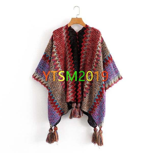 fleece sweater knit woolly shawl woollen women's fashion cardigan national wind colorful tassels autumn winter wear, White;black
fleece sweater knit woolly shawl woollen women's fashion cardigan national wind colorful tassels autumn winter wear, White;black