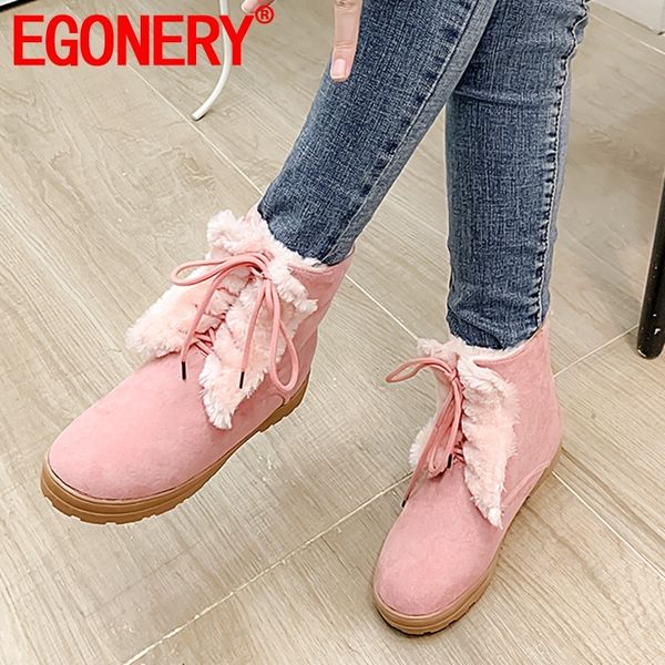 egonery 2020 winter new concise snow boots outside warm comfortable round toe cross-tied women shoes drop shipping size 33-45, Black
egonery 2020 winter new concise snow boots outside warm comfortable round toe cross-tied women shoes drop shipping size 33-45, Black