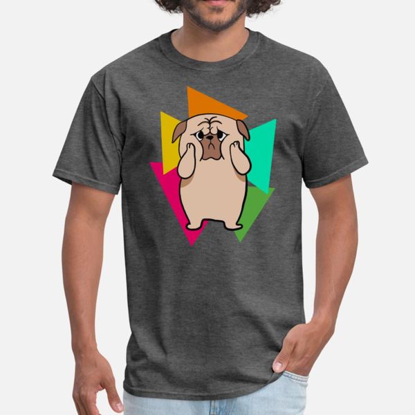 cute pug with bright triangles 80s dog t shirt men customized cotton o-neck cool interesting breathable summer style letters shirt
cute pug with bright triangles 80s dog t shirt men customized cotton o-neck cool interesting breathable summer style letters shirt