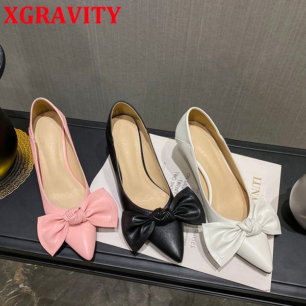 xgravity 2020 autumn winter high heel pumps butterfly know pointed toe dress shoes elegant women footwear party shoes c071, Black
xgravity 2020 autumn winter high heel pumps butterfly know pointed toe dress shoes elegant women footwear party shoes c071, Black