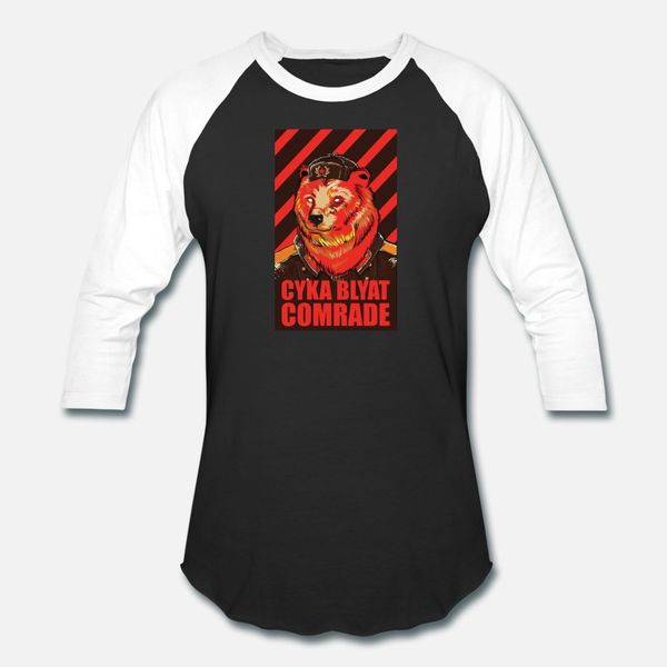 cyka blyat comrade soviet bear t shirt men design 100% cotton size s-3xl standard fitness fashion summer pictures shirt