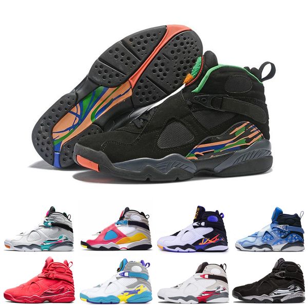 2020 white aqua red 8 8s men basketball shoes valentine's day chrome countdown pack mens outdoor sports sneakers size 40-47
2020 white aqua red 8 8s men basketball shoes valentine's day chrome countdown pack mens outdoor sports sneakers size 40-47