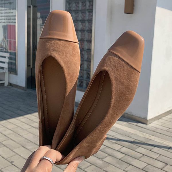 chic woman patchwork flock flats loafers women shoes cozy shallow heels moccasins patent leather square toe ballerina femme 2020, Black
chic woman patchwork flock flats loafers women shoes cozy shallow heels moccasins patent leather square toe ballerina femme 2020, Black