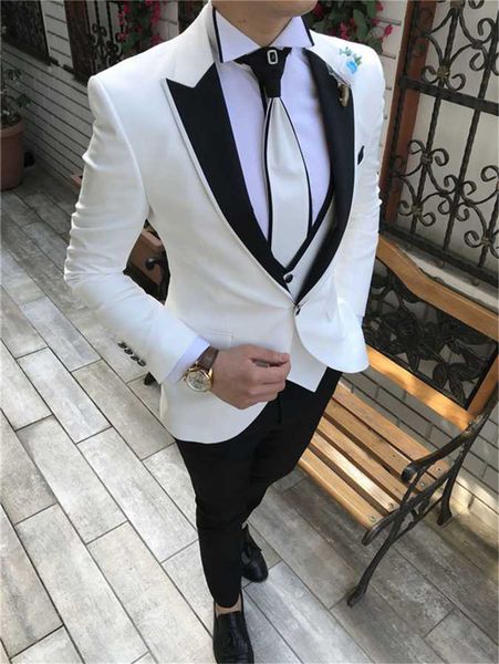 groomsmen peak lapel groom tuxedos white and black men suits wedding/prom man blazer ( jacket+pants+vest+tie ) m1532, Black;gray
groomsmen peak lapel groom tuxedos white and black men suits wedding/prom man blazer ( jacket+pants+vest+tie ) m1532, Black;gray