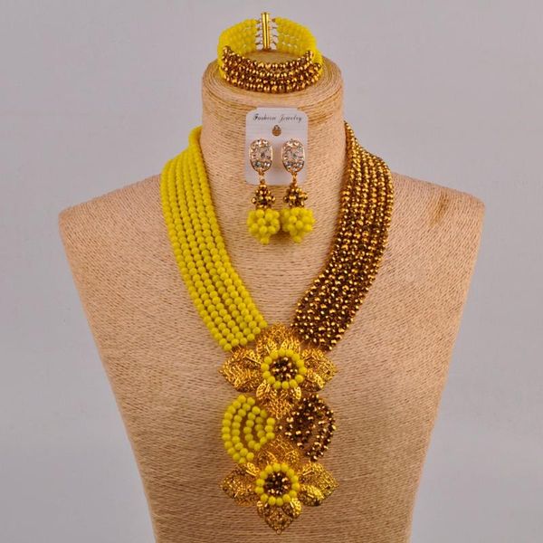 african beads opaque yellow gold plated jewelry set nigerian wedding necklace bridal jewelry sets 6chl, Silver
african beads opaque yellow gold plated jewelry set nigerian wedding necklace bridal jewelry sets 6chl, Silver