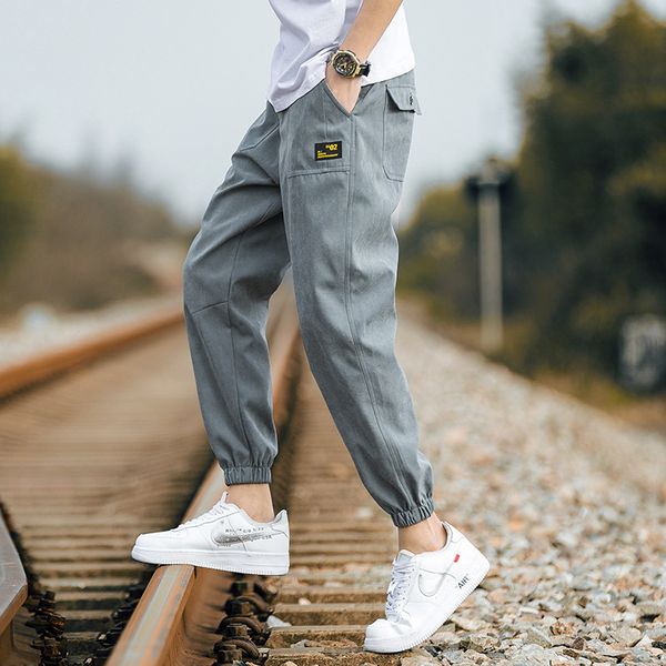 spring casual pants men's large size loose ankle-tied harem pants teenagers labeled solid color ankle, Blue
spring casual pants men's large size loose ankle-tied harem pants teenagers labeled solid color ankle, Blue