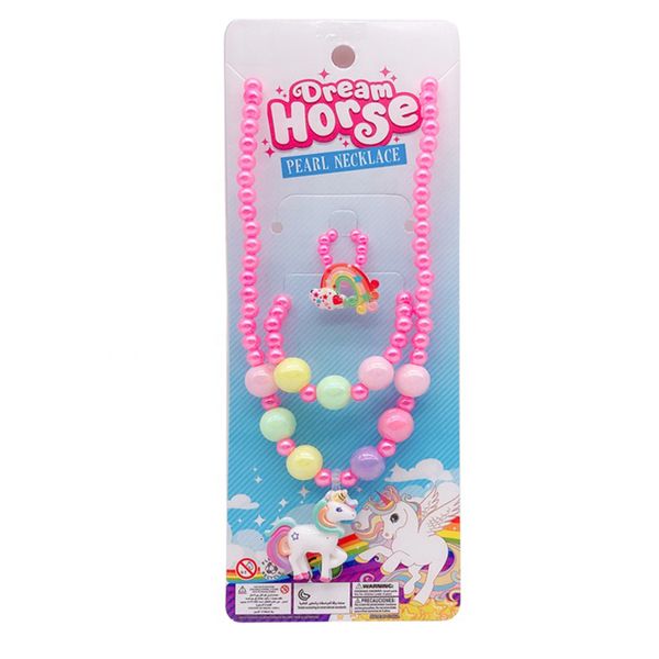 style unicorn diy girl toys pearl necklace dress up jewelry bracelet set
style unicorn diy girl toys pearl necklace dress up jewelry bracelet set