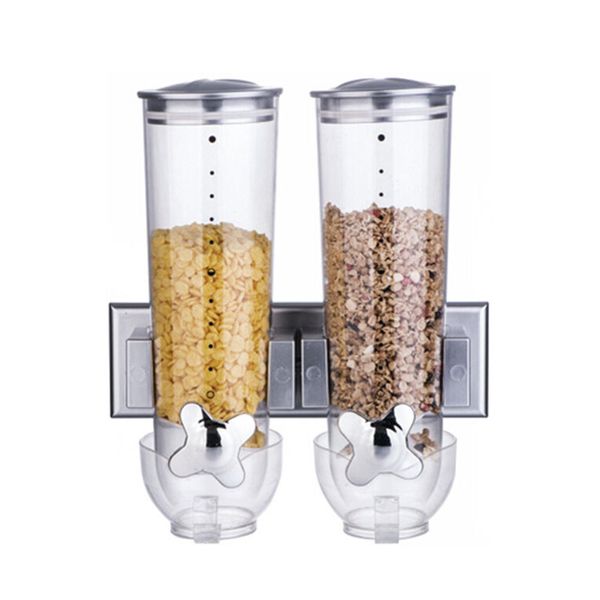 kitchen wall-mounted containers double barrel grain storage container oatmeal dispenser self-service dry storage container
kitchen wall-mounted containers double barrel grain storage container oatmeal dispenser self-service dry storage container