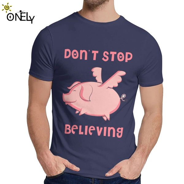 o-образный вырез не останавливайтесь веря летающих свинья t shirt лета мужской мягкой homme t shirt hot sale
o-образный вырез не останавливайтесь веря летающих свинья t shirt лета мужской мягкой homme t shirt hot sale
