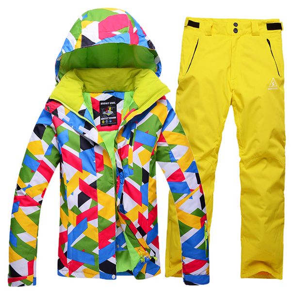 new style women snowboard skiing suit windproof waterproof jacket+pants outdoor wear suit set female thicken thermal set
new style women snowboard skiing suit windproof waterproof jacket+pants outdoor wear suit set female thicken thermal set