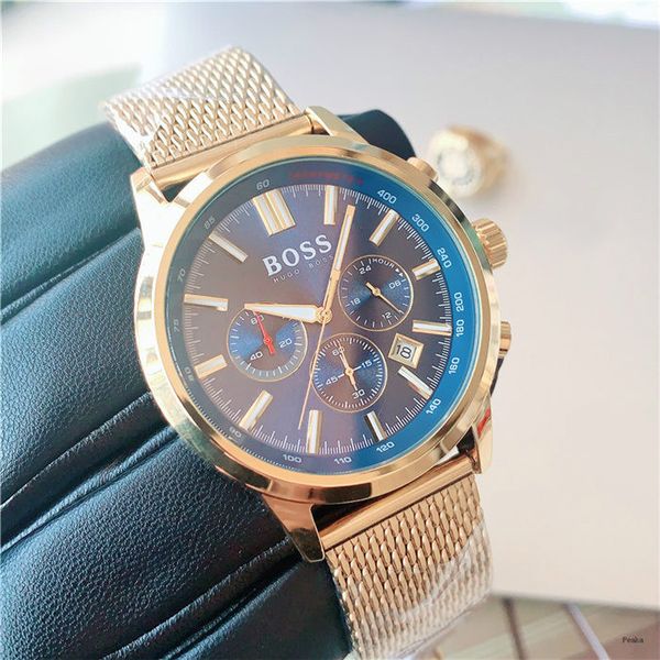 quality full-featured six-hand multi-dial quartz men watch mesh steel strap mens classic watch fashion simple business watch full dial work, Slivery;brown
quality full-featured six-hand multi-dial quartz men watch mesh steel strap mens classic watch fashion simple business watch full dial work, Slivery;brown