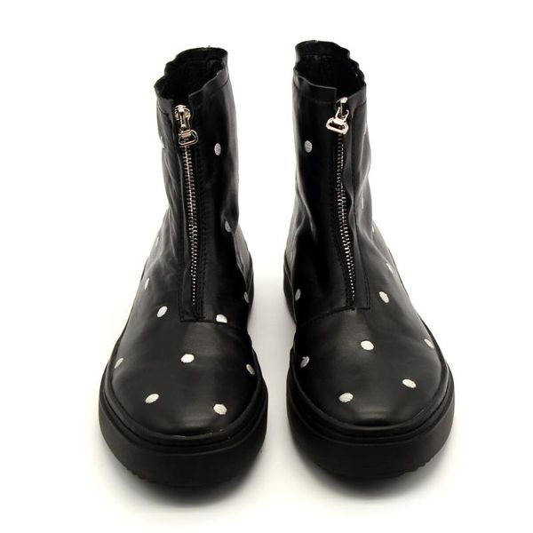 2020 casual style men's fashion polka dot ankle boots black real leather shor booties army boot for men big sizei45
2020 casual style men's fashion polka dot ankle boots black real leather shor booties army boot for men big sizei45